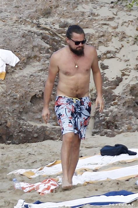 leo dicaprio shirtless|Leonardo DiCaprio Shirtless in St. Barts Pictures.